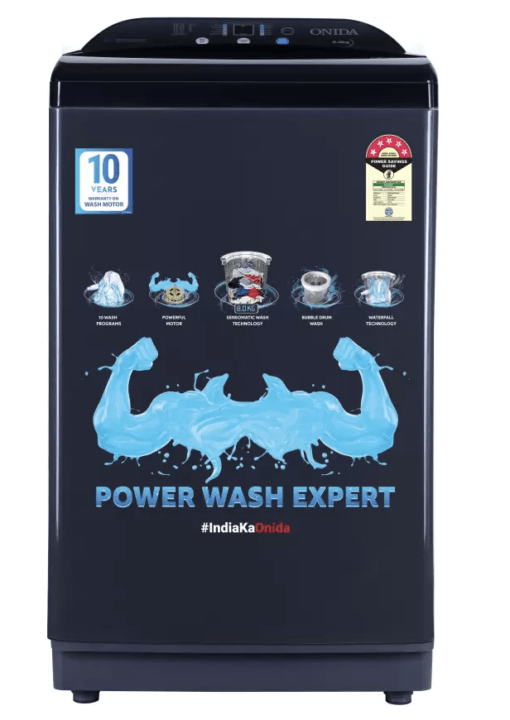 Onida 8 kg 5 Star T85GDB Fully Automatic Top Load Washing Machine